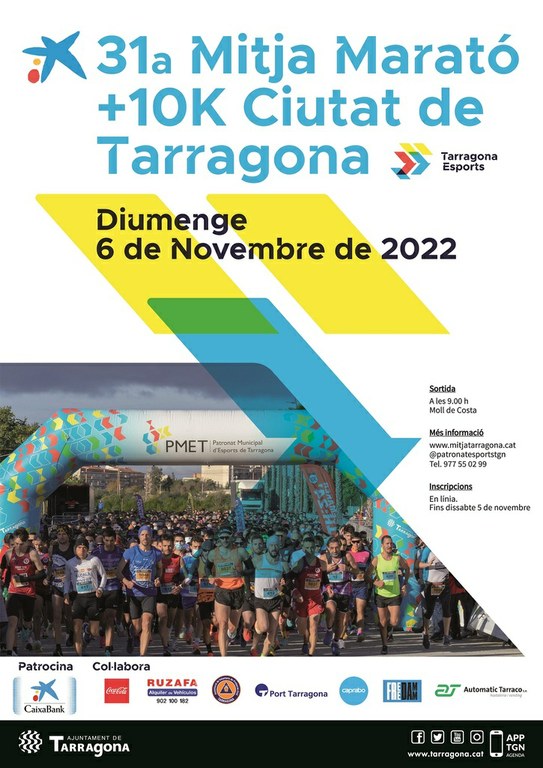 La 31a Mitja Marató + 10K "Ciutat de Tarragona" arriba al màxim de participants 