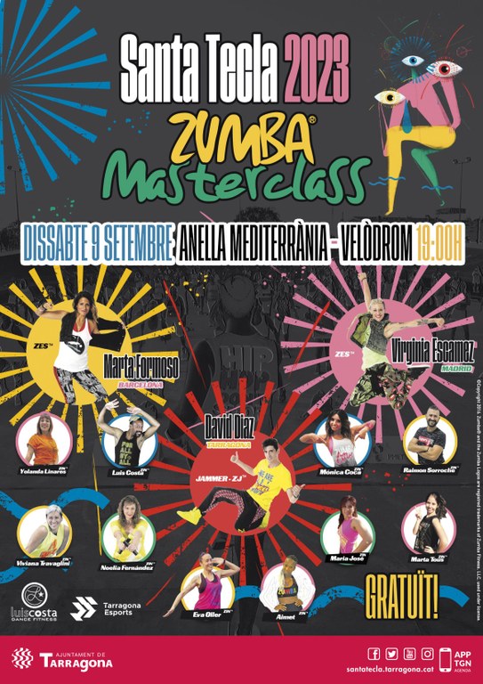Arriba la tercera edició de la Masterclass Zumba Santa Tecla 2023