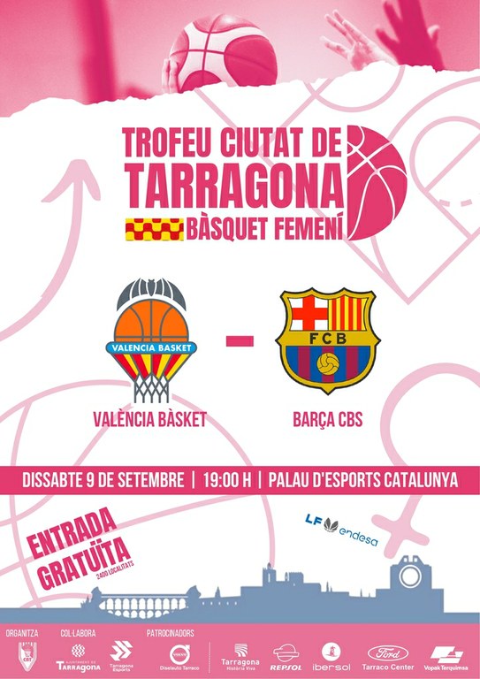 El I Trofeu Ciutat de Tarragona de bàsquet femení arriba demà al Palau d’Esports