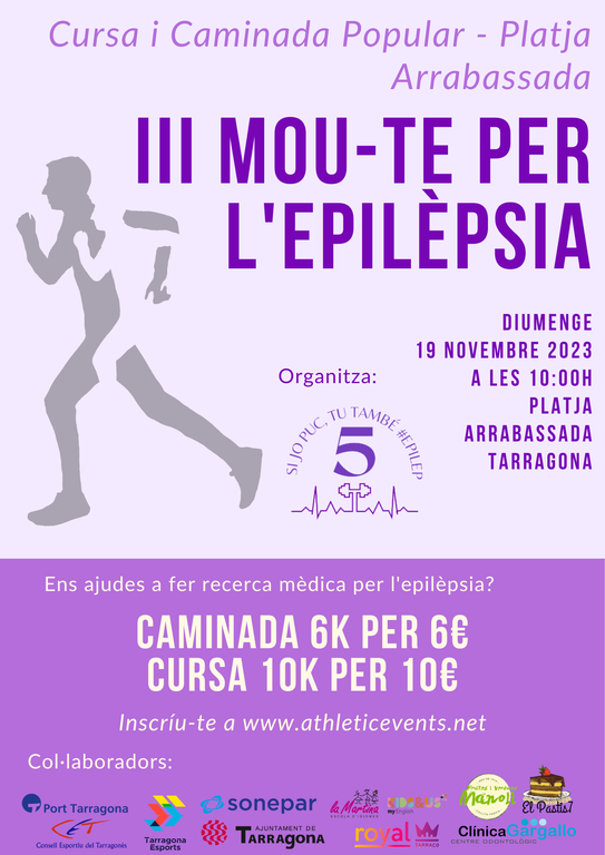 La tercera edició de Mou-te per l’Epilèpsia arriba aquest diumenge amb prop de 600 persones inscrites