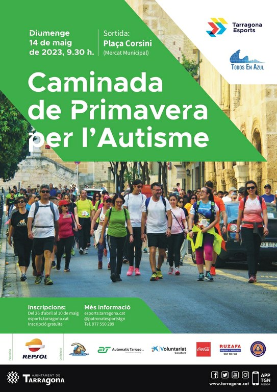 Tarragona acollirà la Caminada de Primavera per l'Autisme el proper diumenge 14 de maig