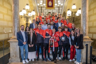 L’Ajuntament de Tarragona rep el Club Voleibol Sant Pere i Sant Pau 