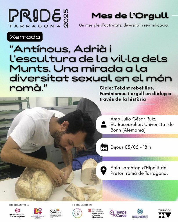 Xerrada: 'Antínous, Adrià i l'escultura de la vil·la dels Munts. Una mirada a la diversitat sexual en el món romà'