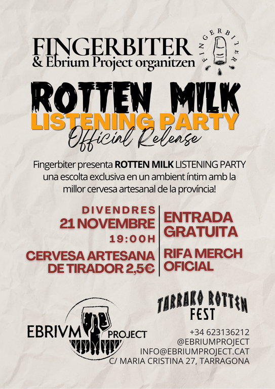Lisening Party ROTTEN MILK de FINGERBITER