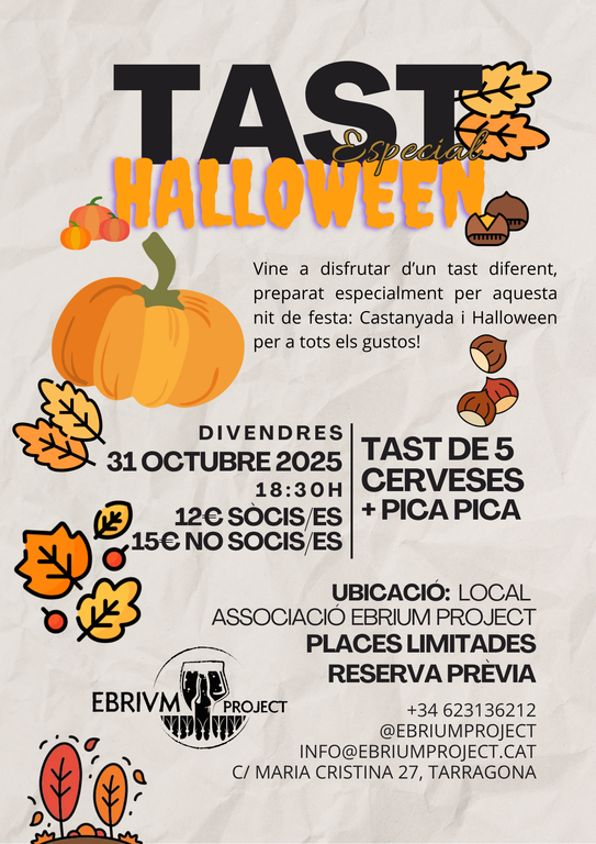 Tast de Cerveses Artesanes - Especial Halloween