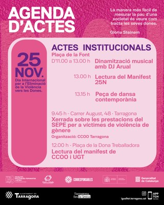 Acte institucional del Dia Internacional per a l'Eliminació de la Violència envers les Dones