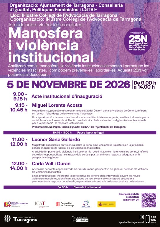 Jornada sobre violències masclistes: Manosfera i violència institucional