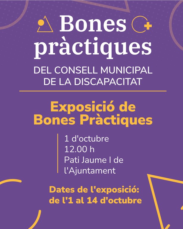 Exposició "Bones Pràctiques del Consell Municipal de Discapacitat"