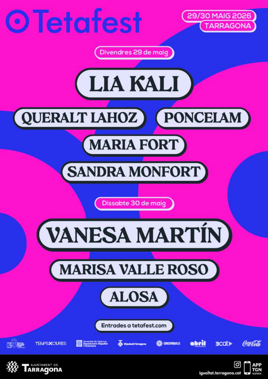 TetaFest 2026: Vanesa Martín, Alosa, Marisa Valle Roso