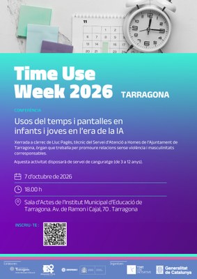 Time Use Week 2026 | Usos del temps i pantalles en infants i joves en l'era de la IA