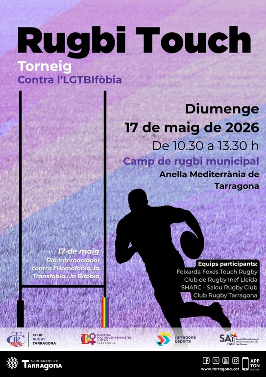 Torneig de Rugbi Touch contra l'LGTBIfòbia