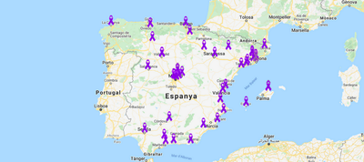 Mapa homenatge a les víctimes 2021