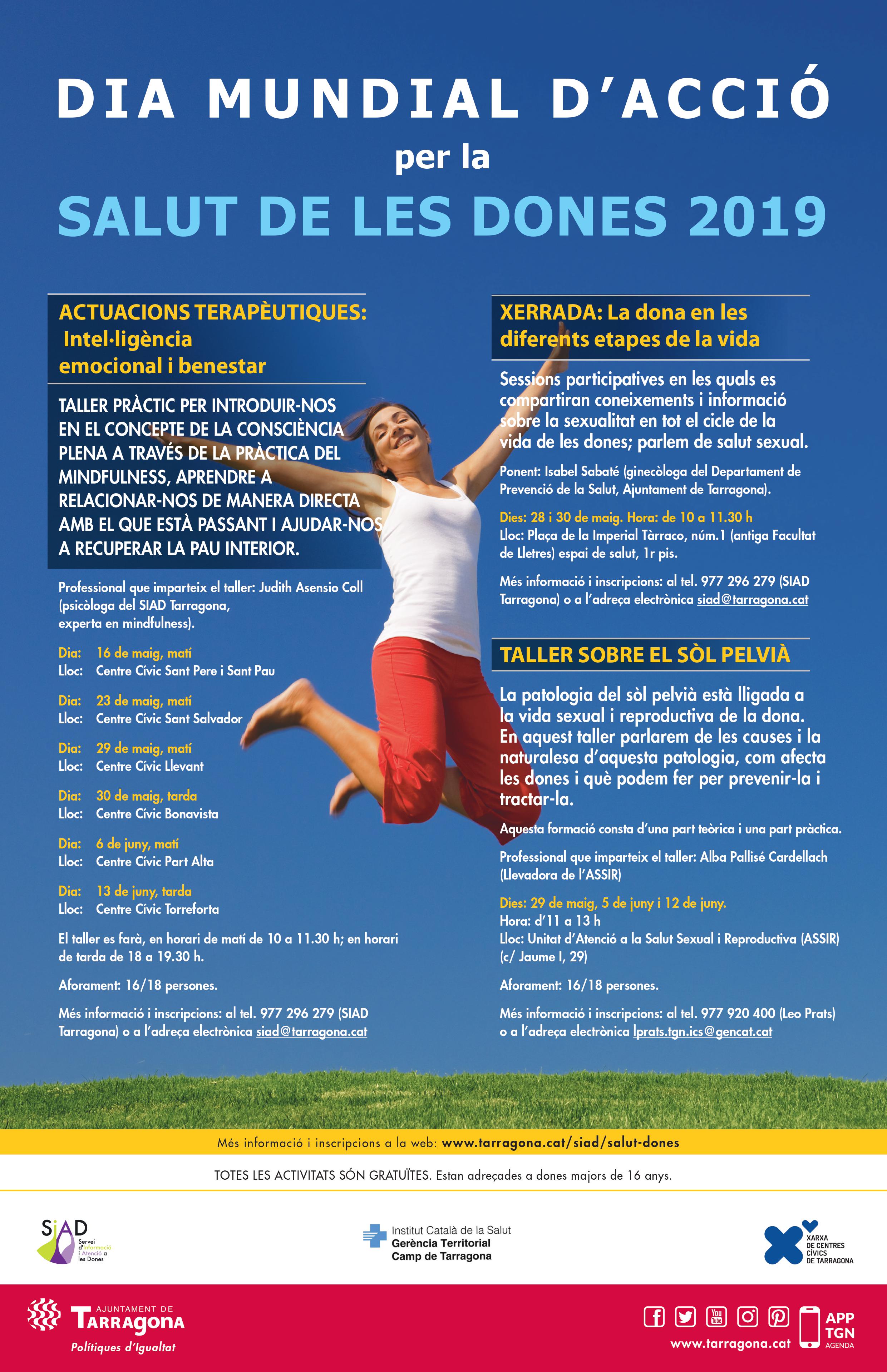 Cartell dia de la salut de les dones 2019