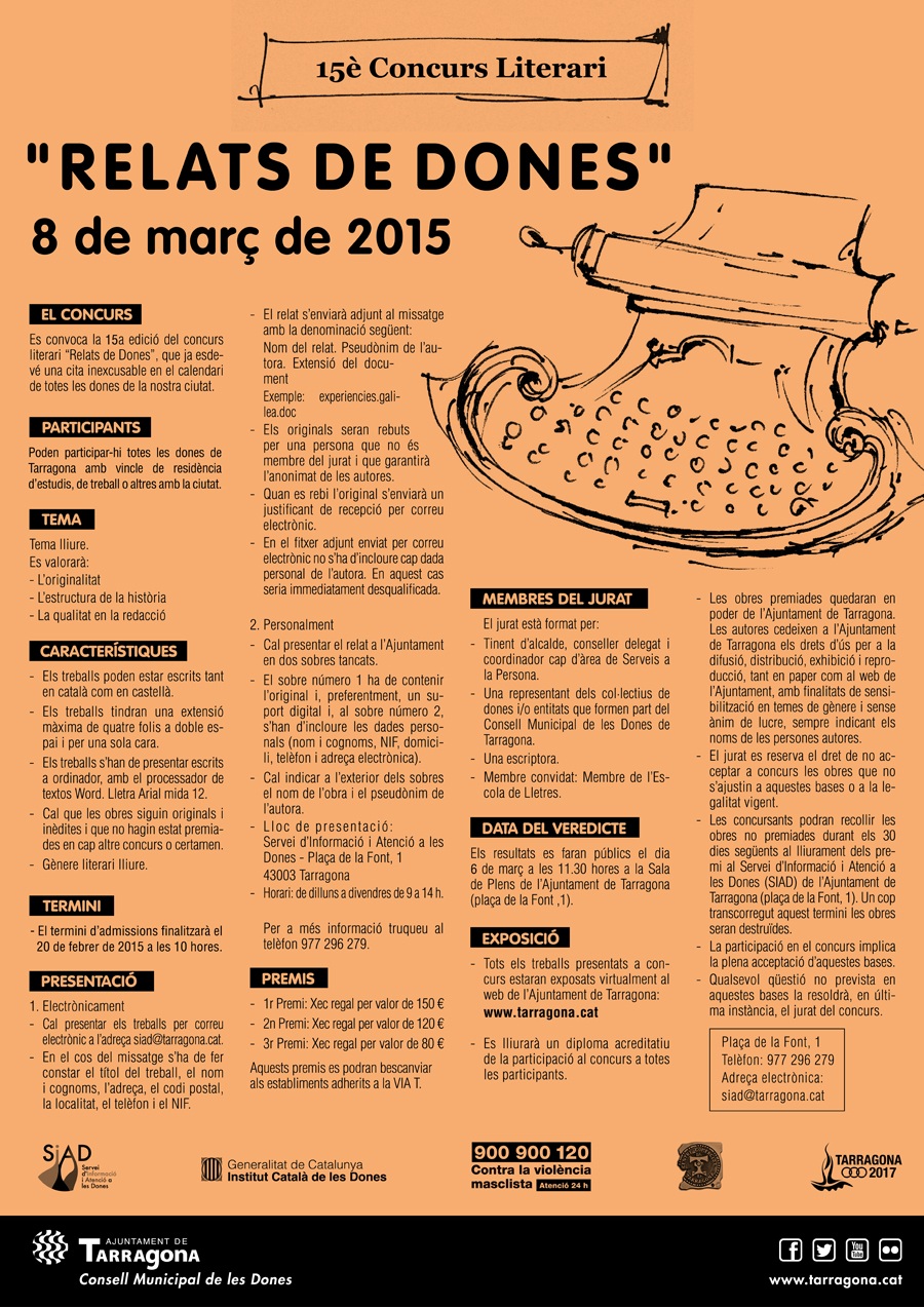 15è concurs "Relats de Dones"