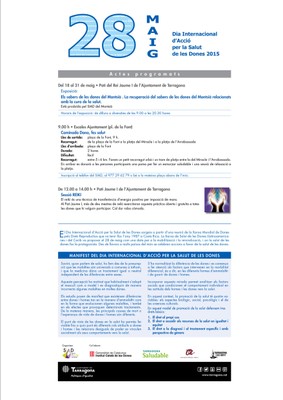 Dia Internacional d’Acció per la Salut de les Dones 2016