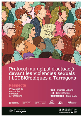 Portada del Protocol contra les violències sexuals i lgtbifòbiques