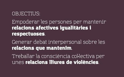 Respecta'm 2019: relacions afectives - objectius