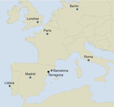 Mapa Europa - Tarragona