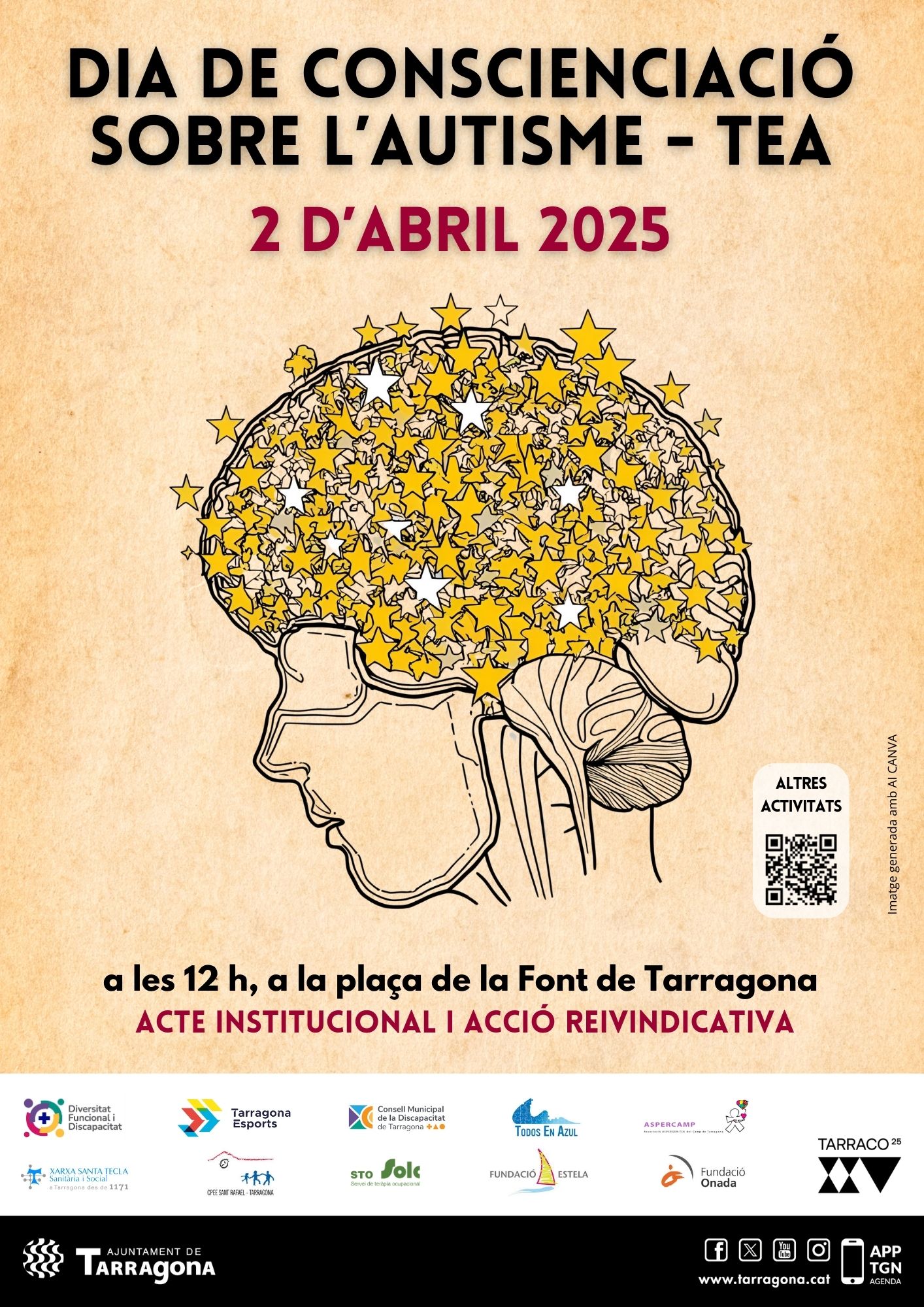 Acte institucional i acció reivindicativa, del Dia mundial sobre conscienciació de l'autisme - TEA