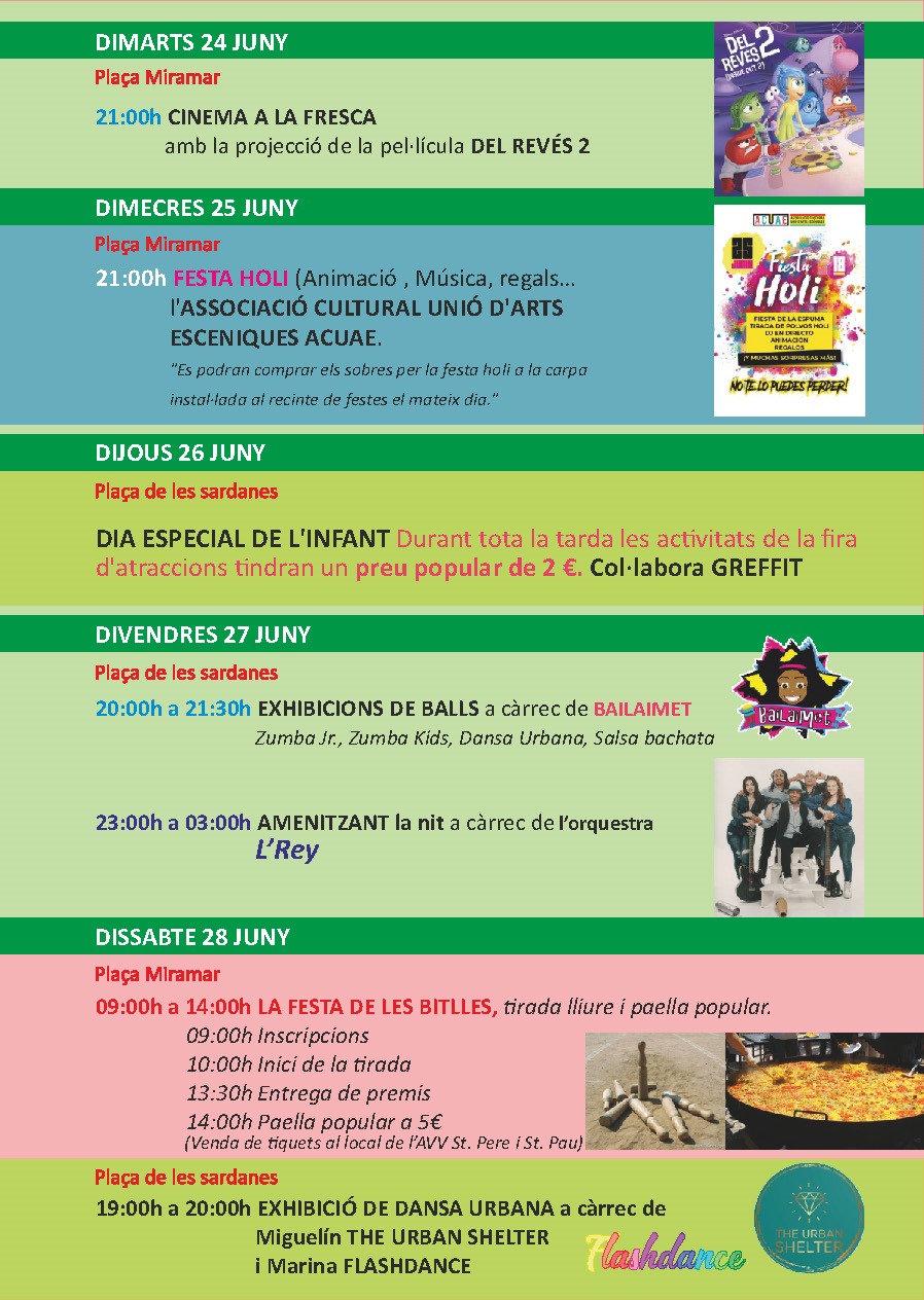 Cinquena jornada de les Festes de Sant Pere i Sant Pau