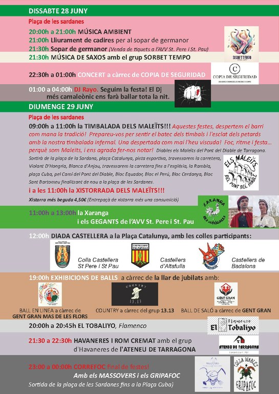 Novena jornada de les Festes de Sant Pere i Sant Pau