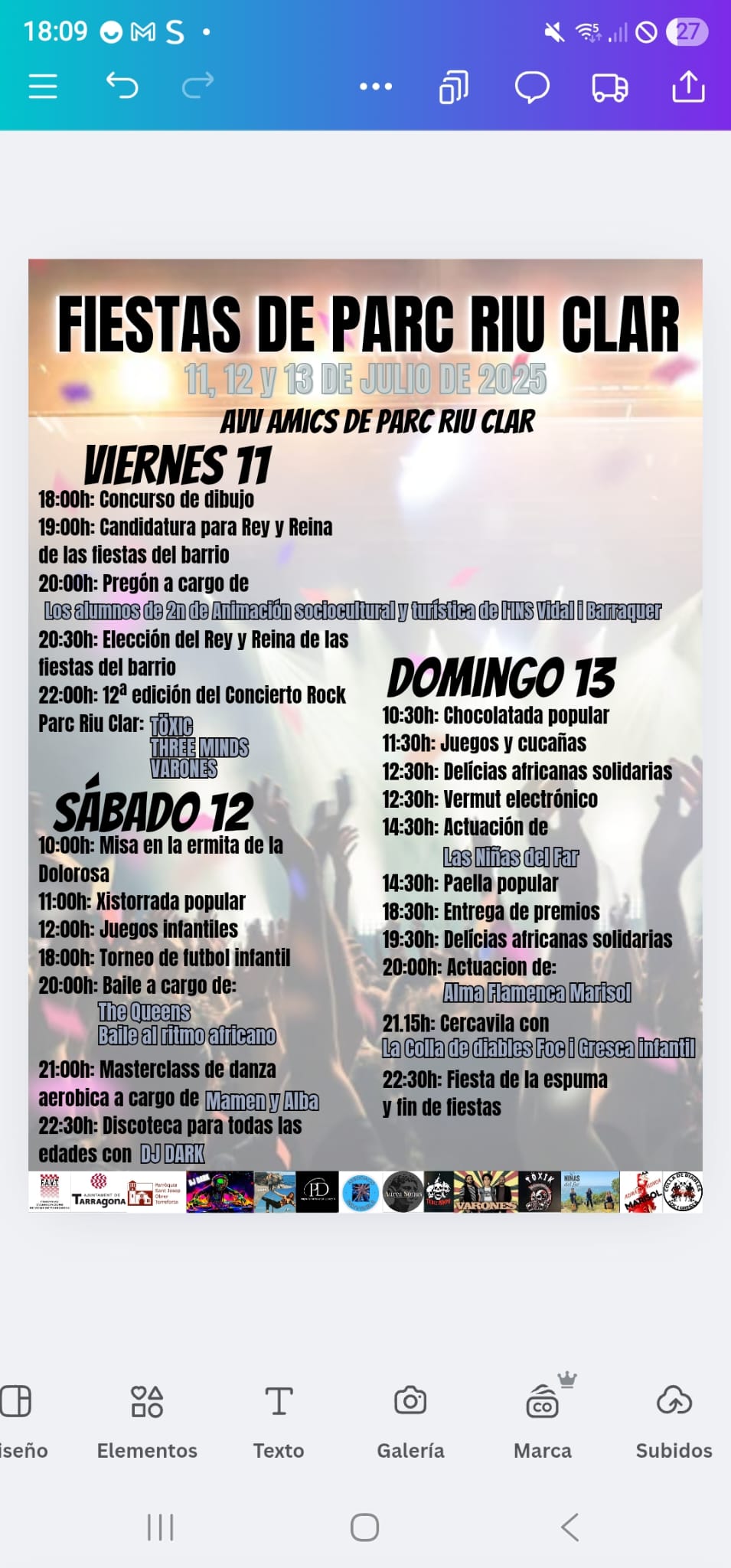 Primera jornada de les Festes de Parc Riu Clar