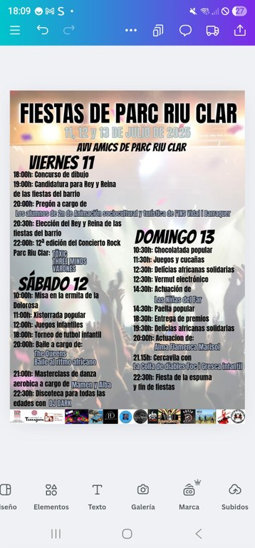 Primera jornada de les Festes de Parc Riu Clar