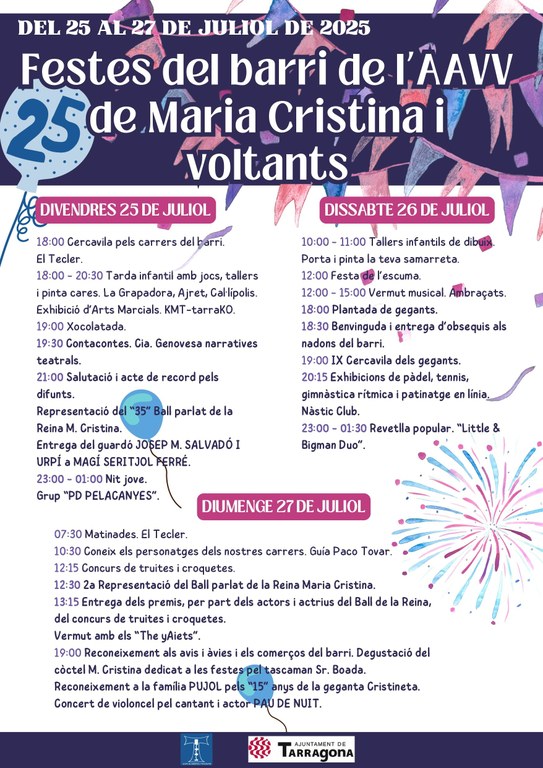 Segona jornada de les Festes de Maria Cristina i voltants