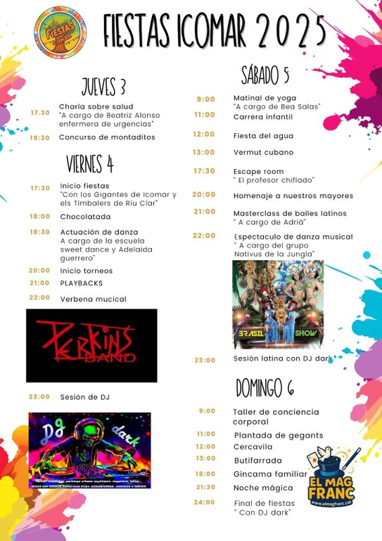 Segona jornada de les Festes d'Icomar 2025