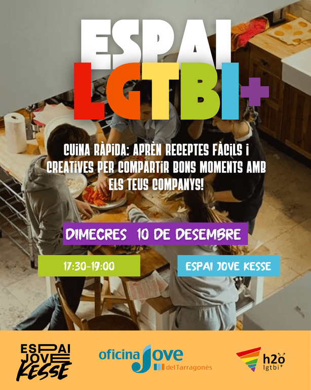 Cuina ràpida “Snacks saludables”. Espai LGBTI+