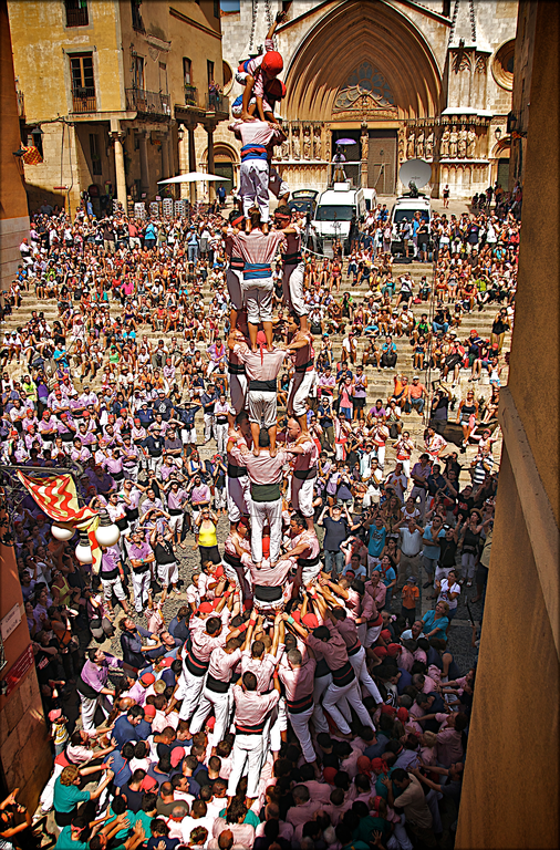 Actuació castellera dels Xiquets de Tarragona