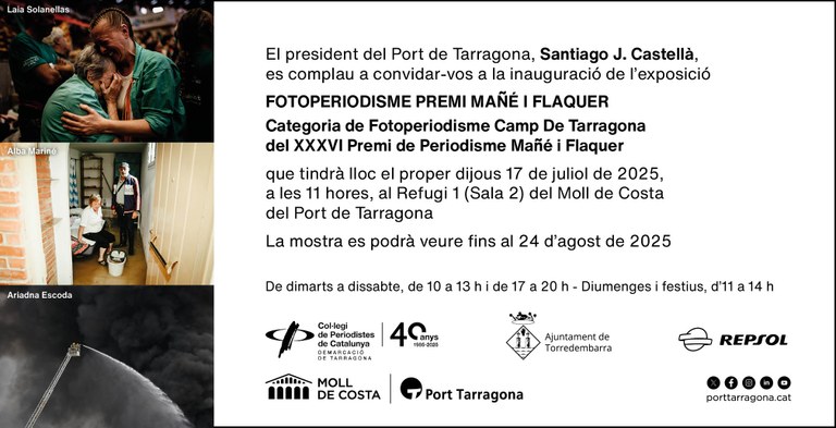 Inauguració de l'exposició "Fotoperiodisme Premi Mañé i Flaquer"