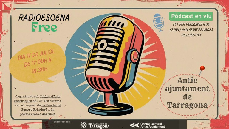 Radioescena Free: pòdcast gravat amb públic, realitzat per persones que han estat privades de llibertat