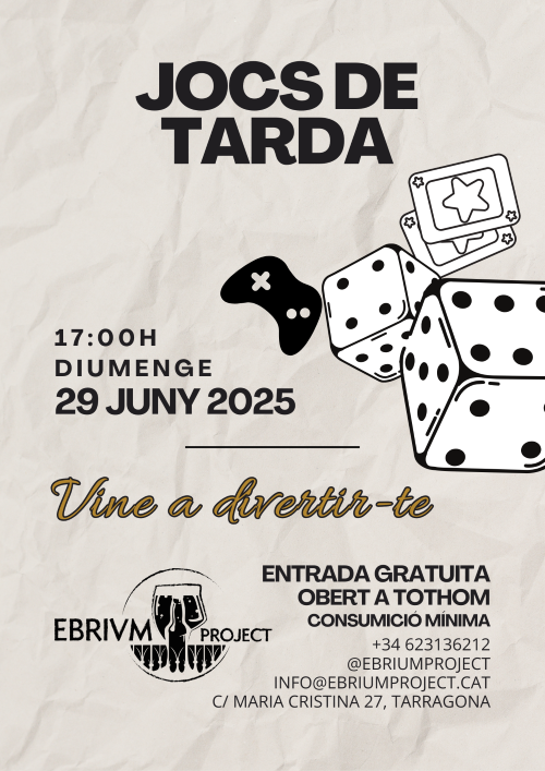 Jocs de tarda a Ebrium Project!