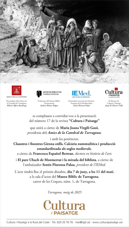 Presentació del núm. 17 de la revista Cultura i paisatge