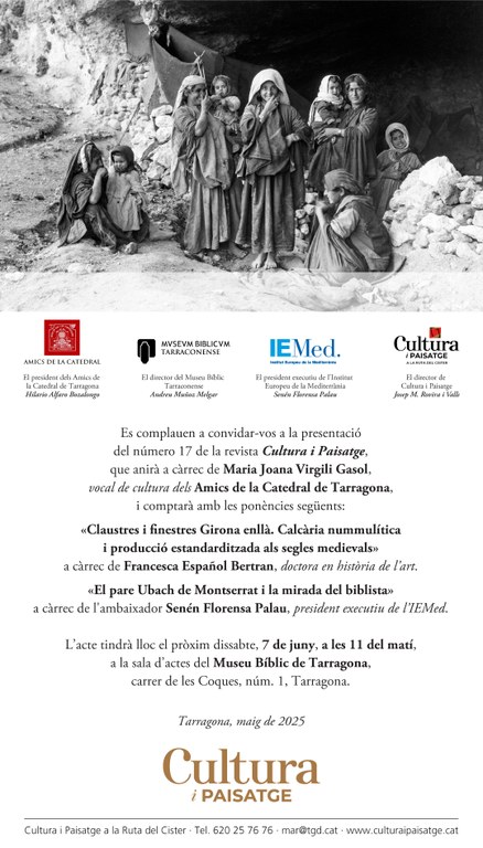 Presentació del número 17 de la revista Cultura i Paisatge