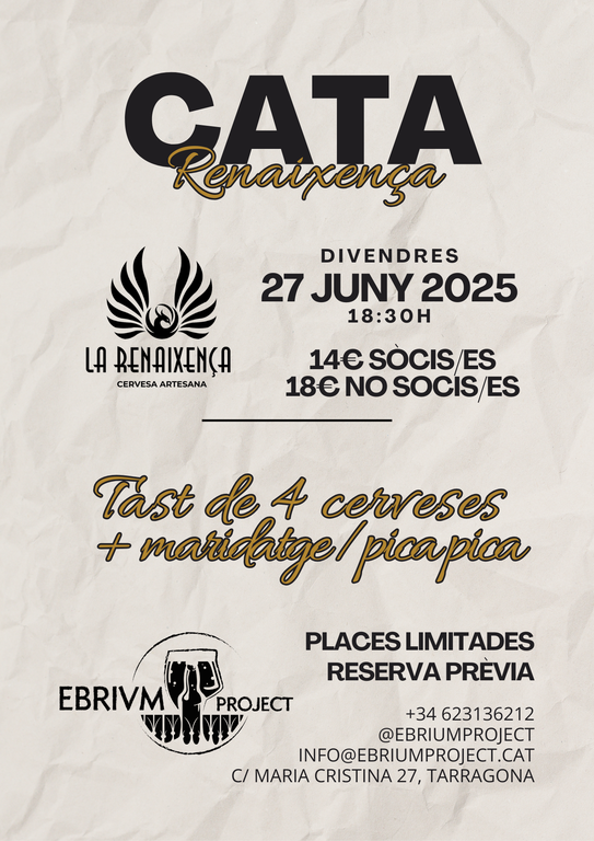 Tast de les Cerveses Artesanes LA RENAIXENÇA