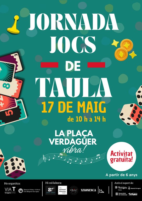 La Plaça Verdaguer Vibra - Jornada de Jocs de Taula