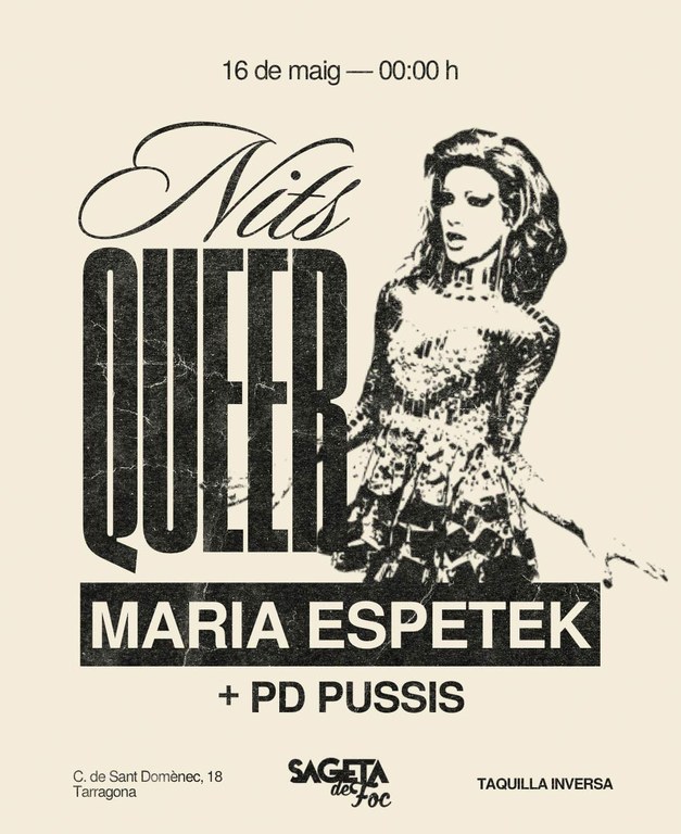 Nits Queer amb MARIA ESPETEK, més PD PUSSIS