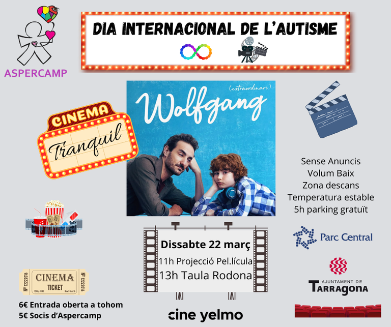Dia Internacional de l'Autisme - Cinema Tranquil i Taula Rodona