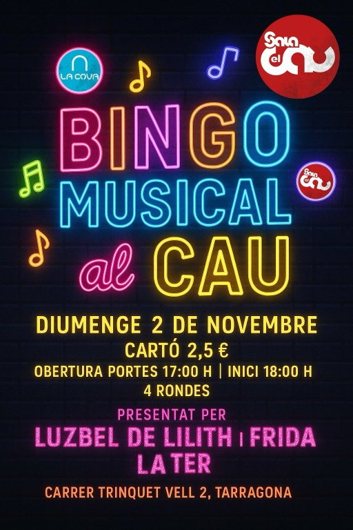 Bingo musical al Cau