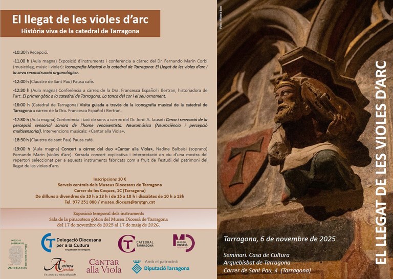 Seminari "El llegat de les violes d'arc. Història viva de la catedral de Tarragona"
