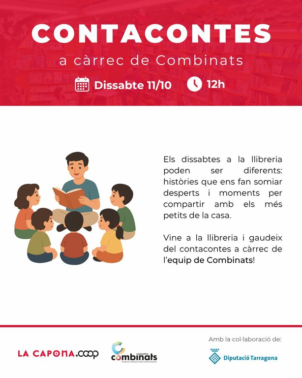 Contacontes a La Capona, a càrrec de la Cooperativa Combinats