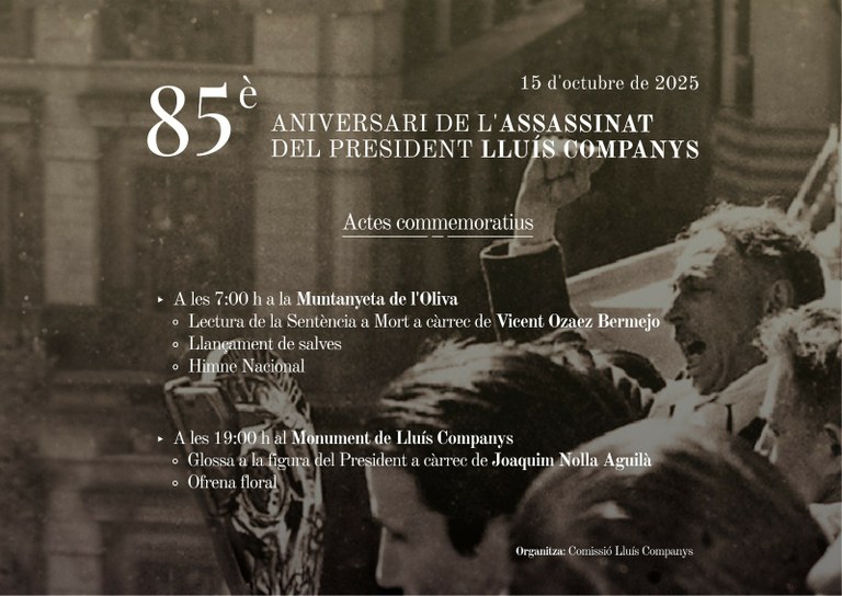 Homenatge a Lluís Companys