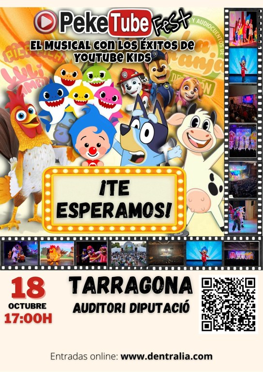 PEKE TUBE, el musical con los éxitos de YouTube Kids