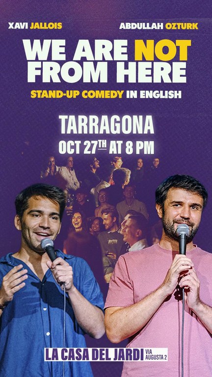 Tarda de comèdia en anglès: "We are not from here" a la Casa del Jardí