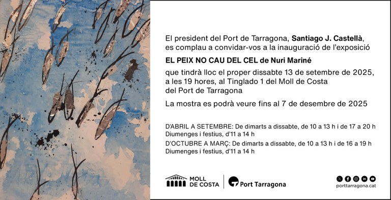 Inauguració de l'exposició "El peix no cau del cel"