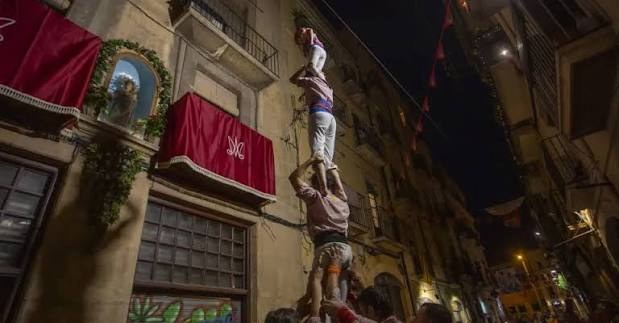 Festes del Roser | Actuació castellera de la Colla Xiquets de Tarragona