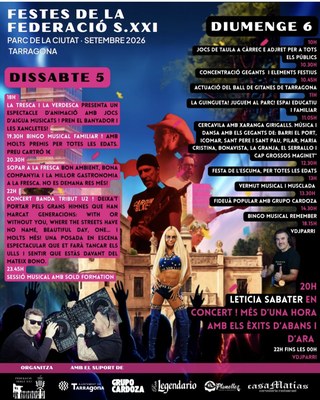 Festes de la Federació s. XXI | Cercavila, festa de l'escuma i molt més