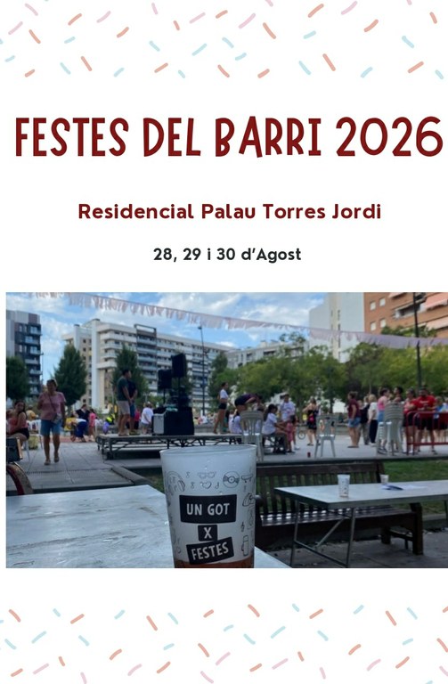 Festes de Residencial Palau Torres Jordi | Pregó + sorteig de fidelització del soci
